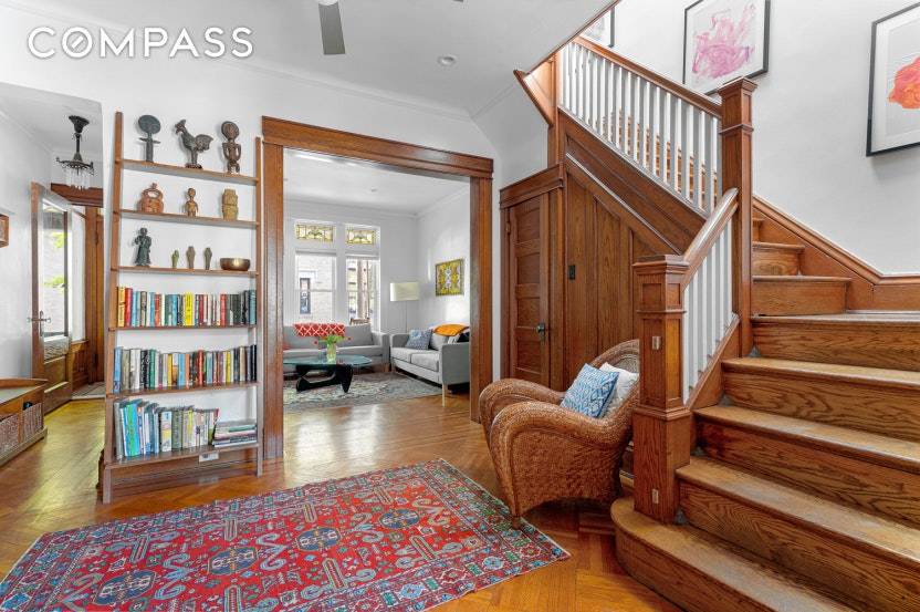 On one of the finest blocks in Windsor Terrace known for its unique porch front homes, you will find this charming century old brick townhouse.