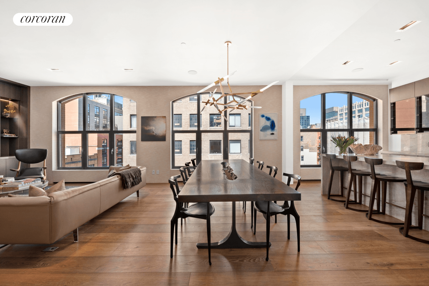 Discover magazine worthy style and sprawling, sun kissed living spaces in this painstakingly gut renovated four bedroom, three and a half bathroom condominium featuring a wealth of smart home conveniences, ...