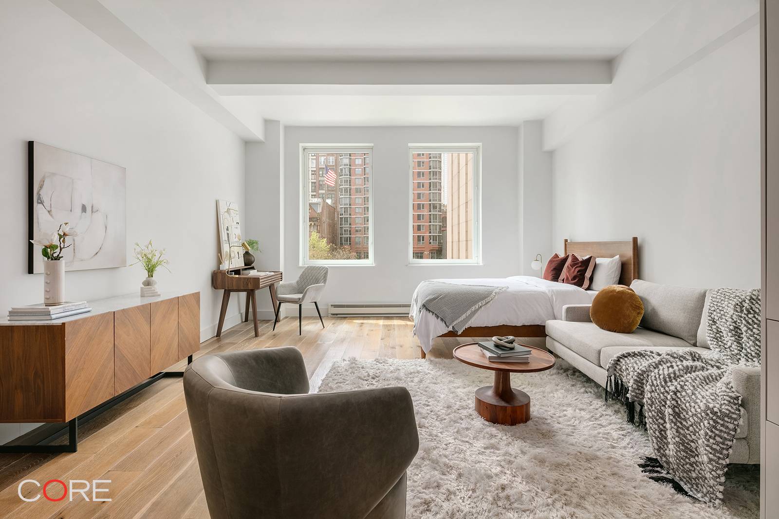 Quintessential loft like studio in one of Tribeca's most coveted full service buildings.