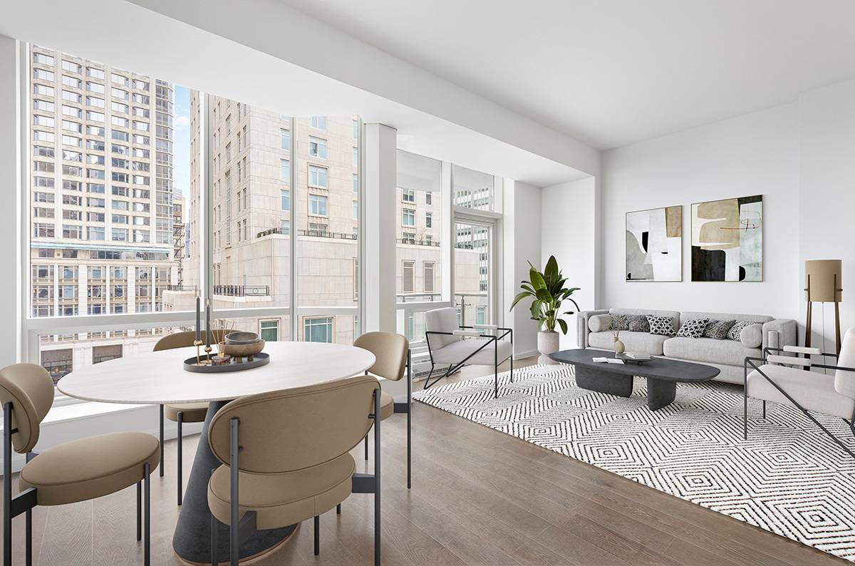 Welcome to this gleaming convertible one bedroom at TriBeCa's newest luxury tower, a stunning loft home suffused with Lower Manhattan views and bright southern light through its floor to ceiling ...