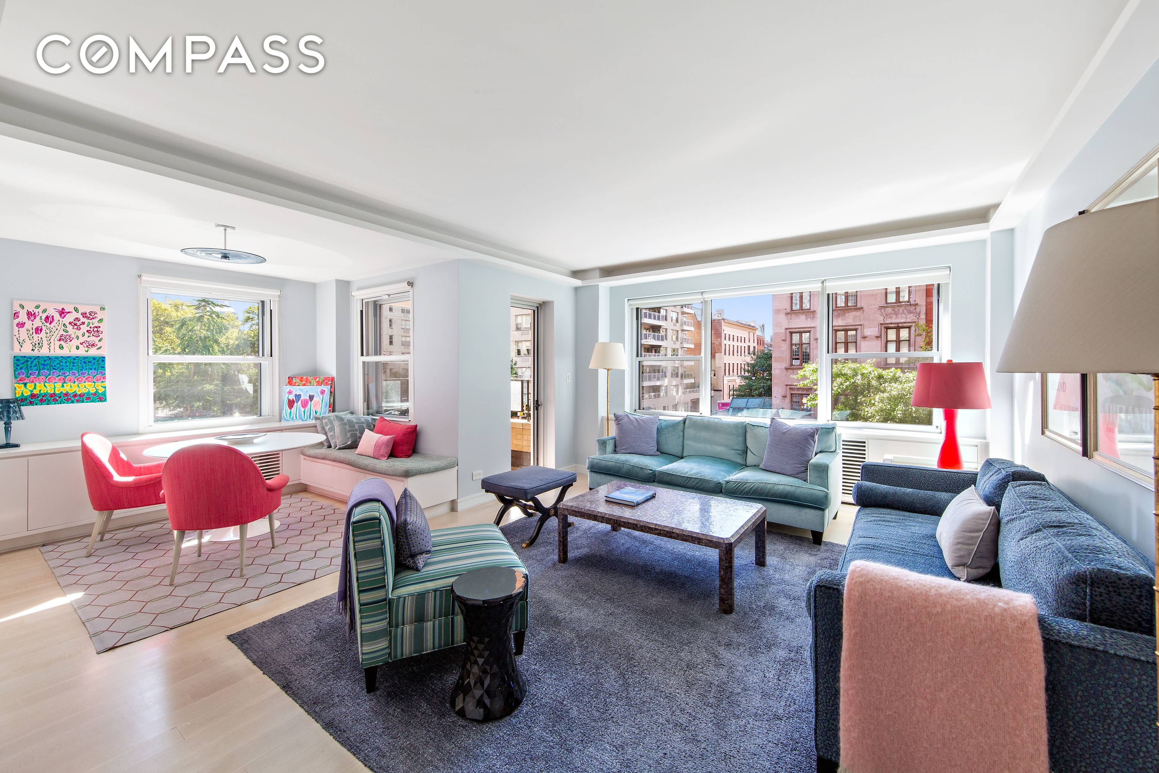 Chic contemporary design meets coveted Gold Coast charm in this sun drenched two bedroom, two bathroom corner co op residence featuring quintessential Greenwich Village views, abundant storage, and private outdoor ...