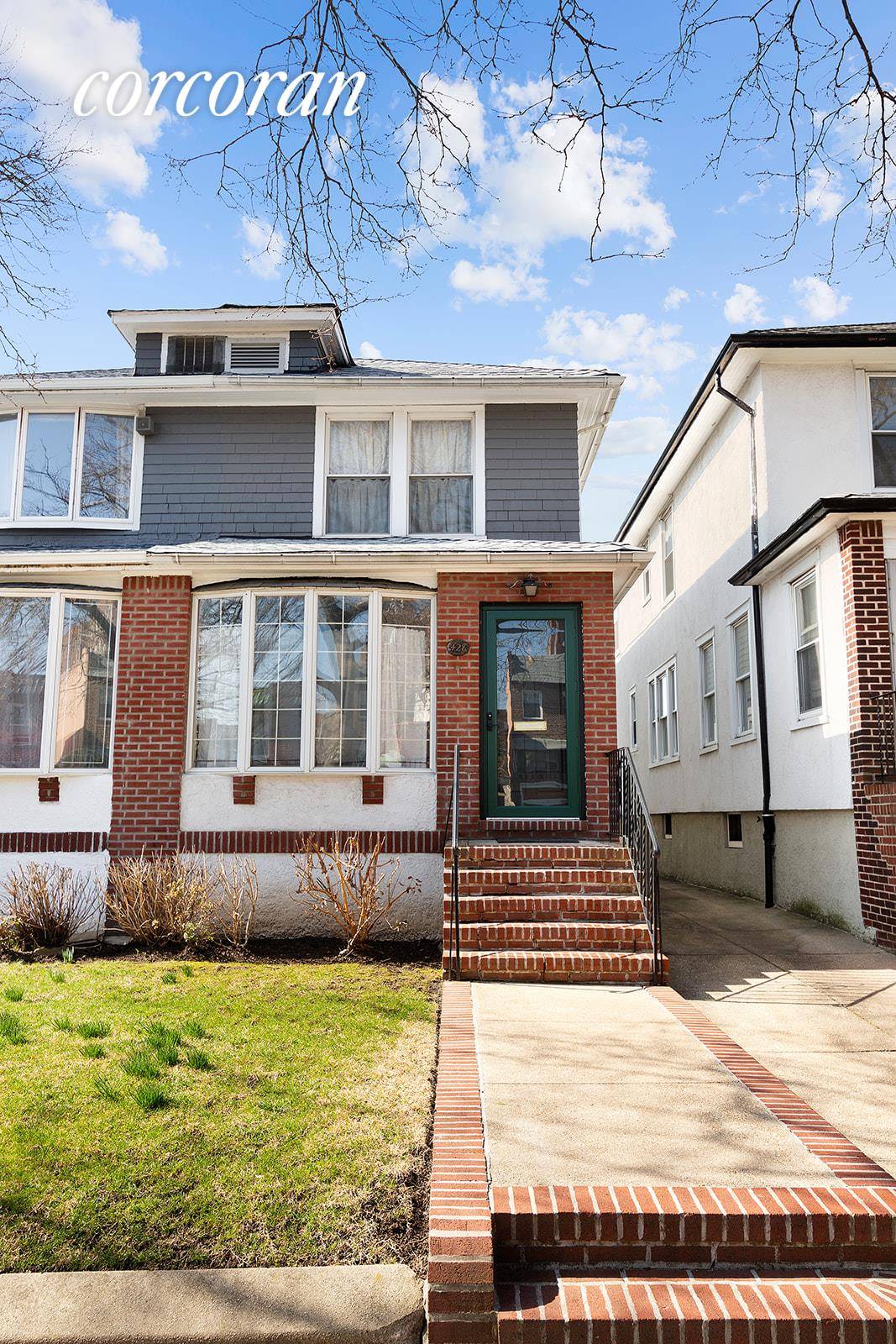 Charming Bay Ridge one family home with shared driveway and private garage !