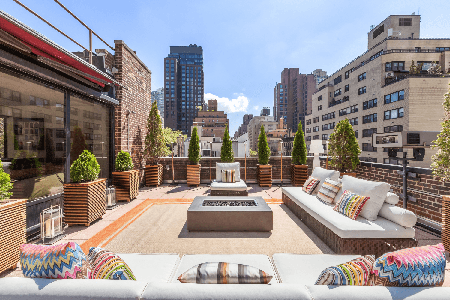 South Facing 4 bedroom legally 5 bedroom duplex penthouse with a 1, 400 sq ft terrace in the heart of Midtown East.