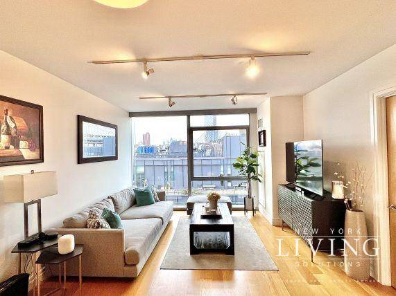 New to Market Floor to ceiling window 1 bedroom apartment with direct views of both the Brooklyn and Manhattan Bridge.