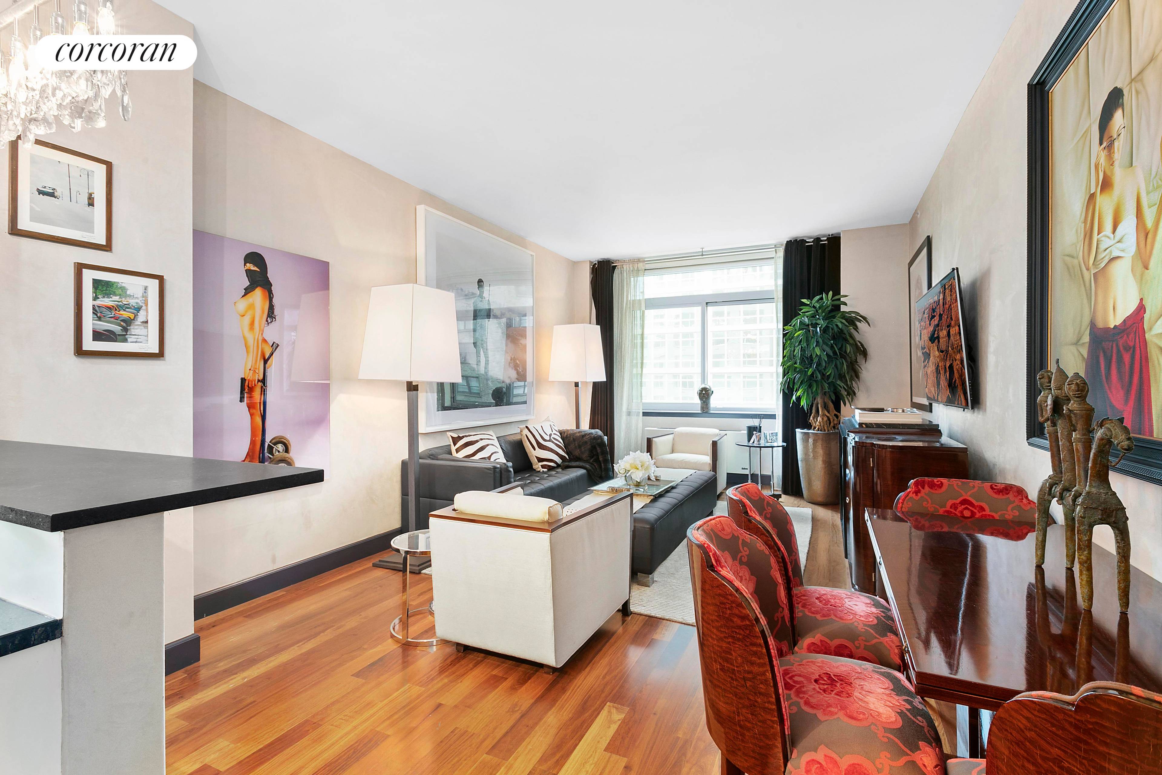 212 East 57th Street 5C Not to be missed Turn Key condo, this rarely available most desired 2 bedroom, 2, 5 bathroom condo with large terrace, is pin drop quiet ...