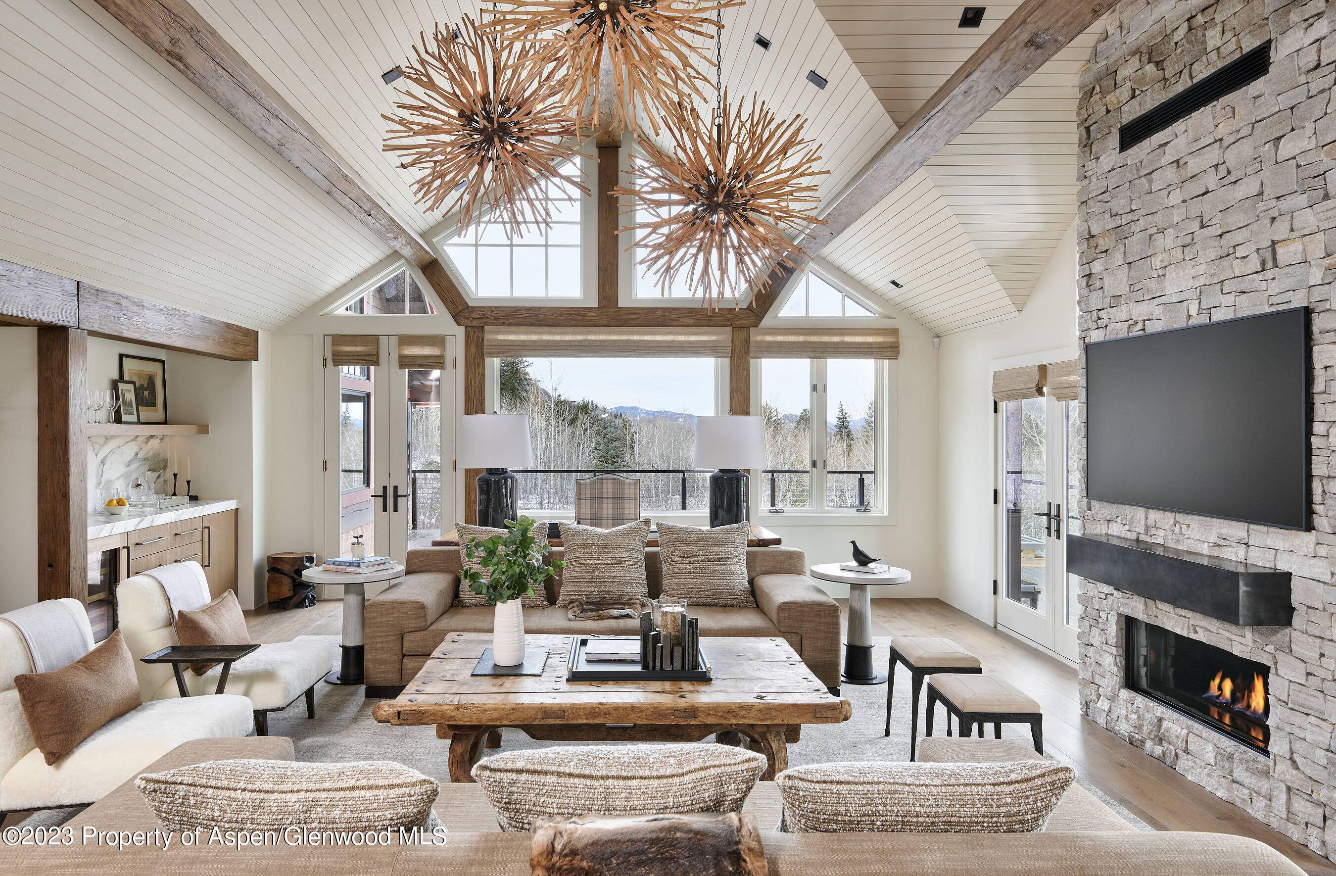 This is chic mountain luxury on one of the best avenues in Aspen.