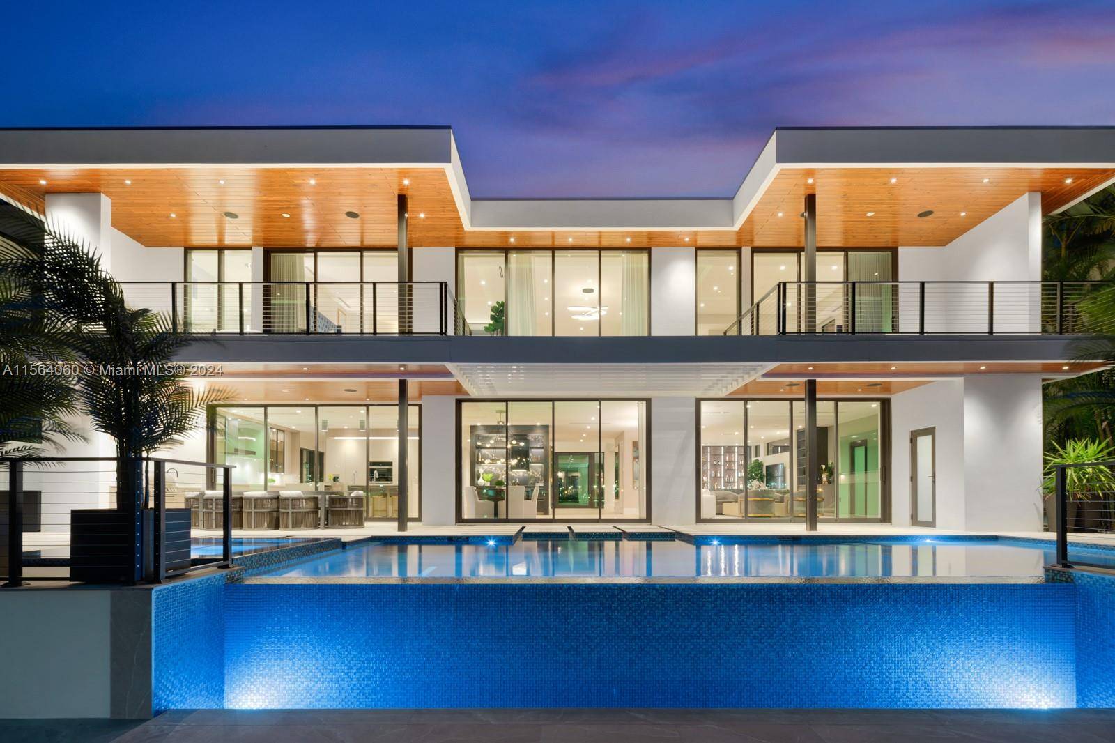 Absolutely stunning new modern waterfront estate with ultra high end finishes.