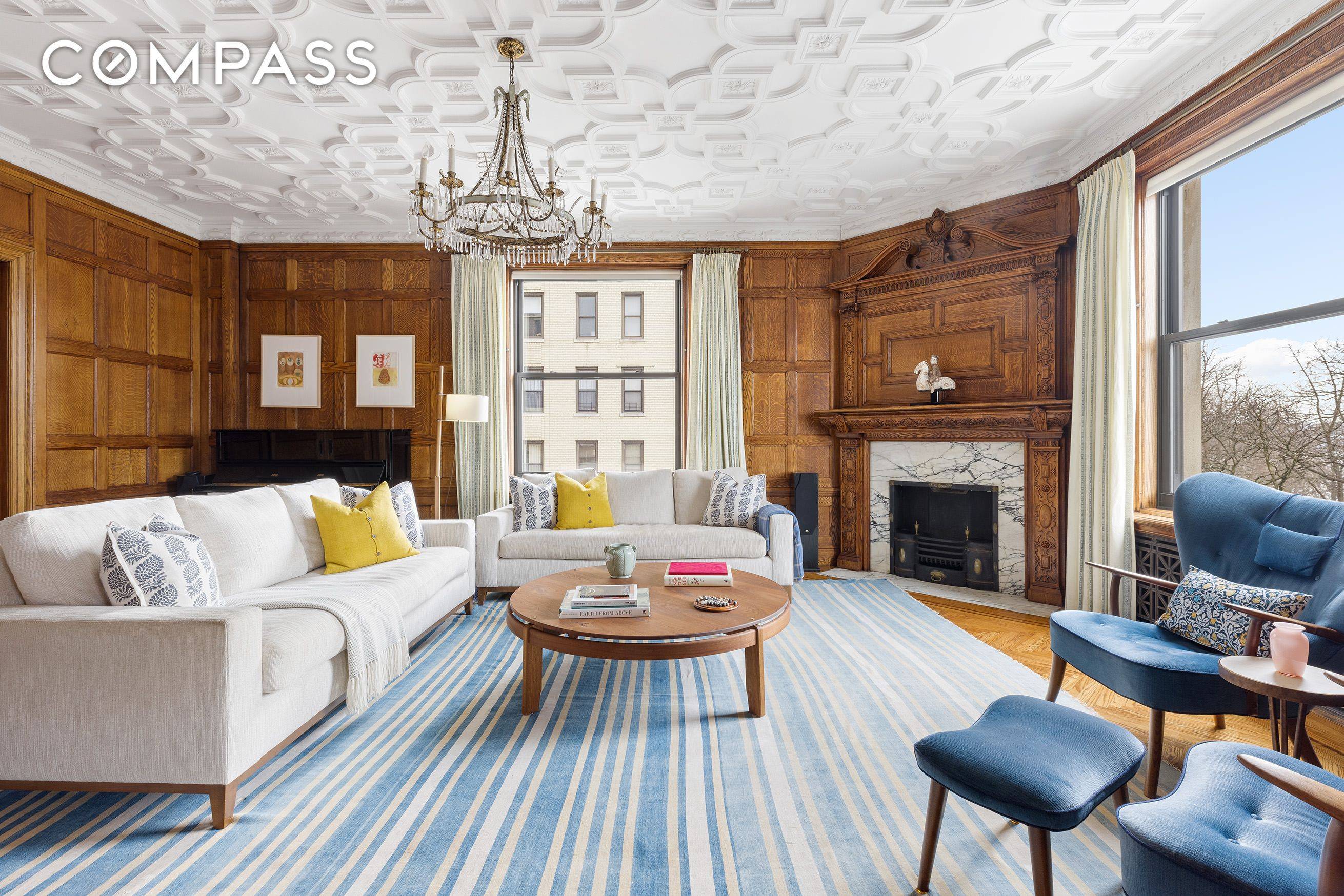 Welcome to this exquisite, historic, mint 9 room prewar home located in a full service Upper West Side condominium !