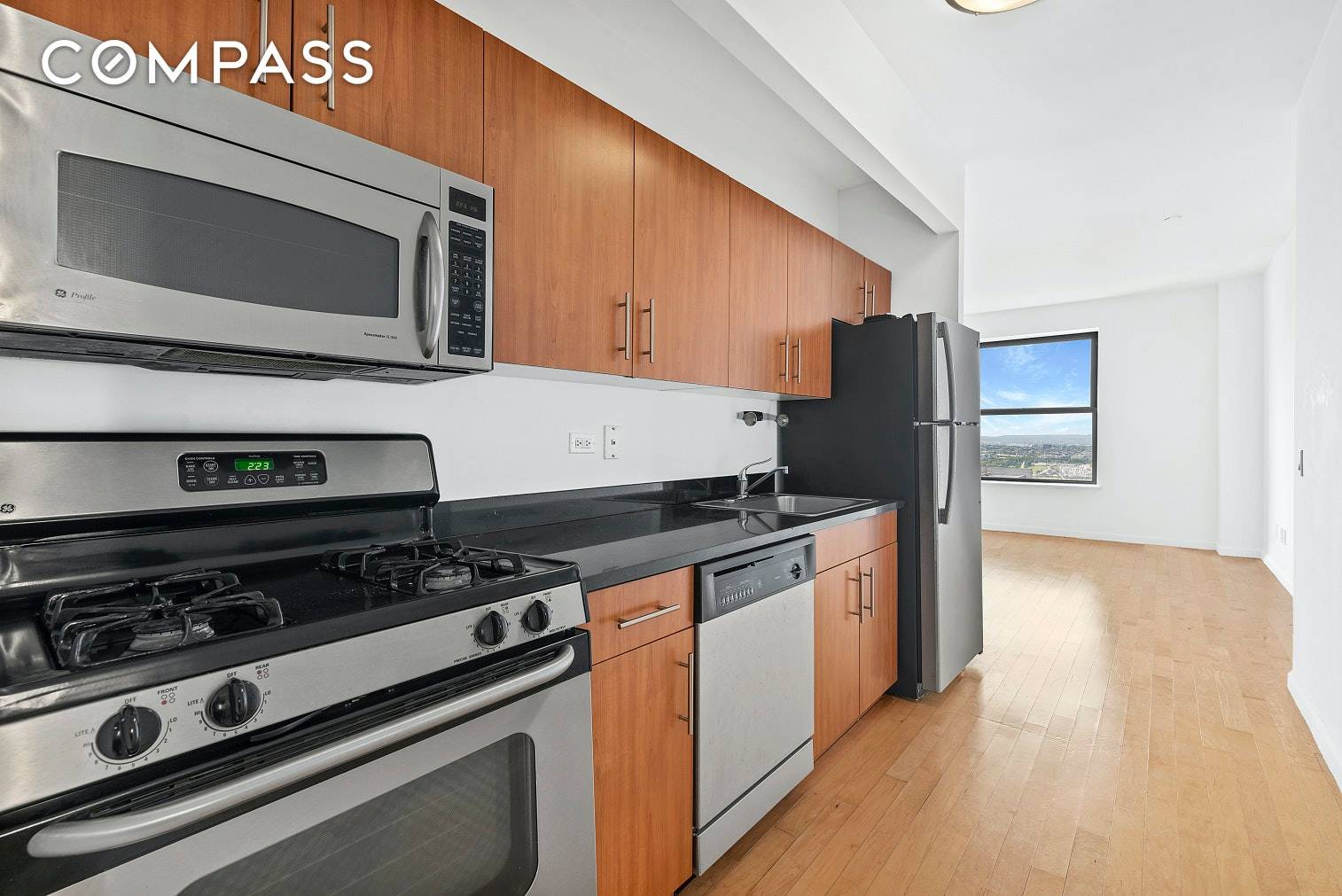 Enjoy AMAZING Water and Statue of Liberty Views from this 38th floor apartment !