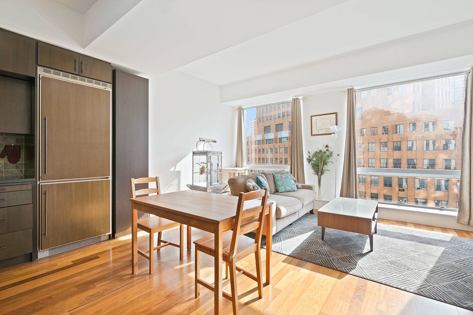 CONTACT EXCLUSIVE AGENT FOR ADDITIONAL VIRTUAL TOURS NO BROKER FEE Spacious and bright large one bedroom, with huge floor to ceiling windows and high 10FT ceilings.