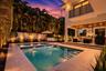 918 pool dusk