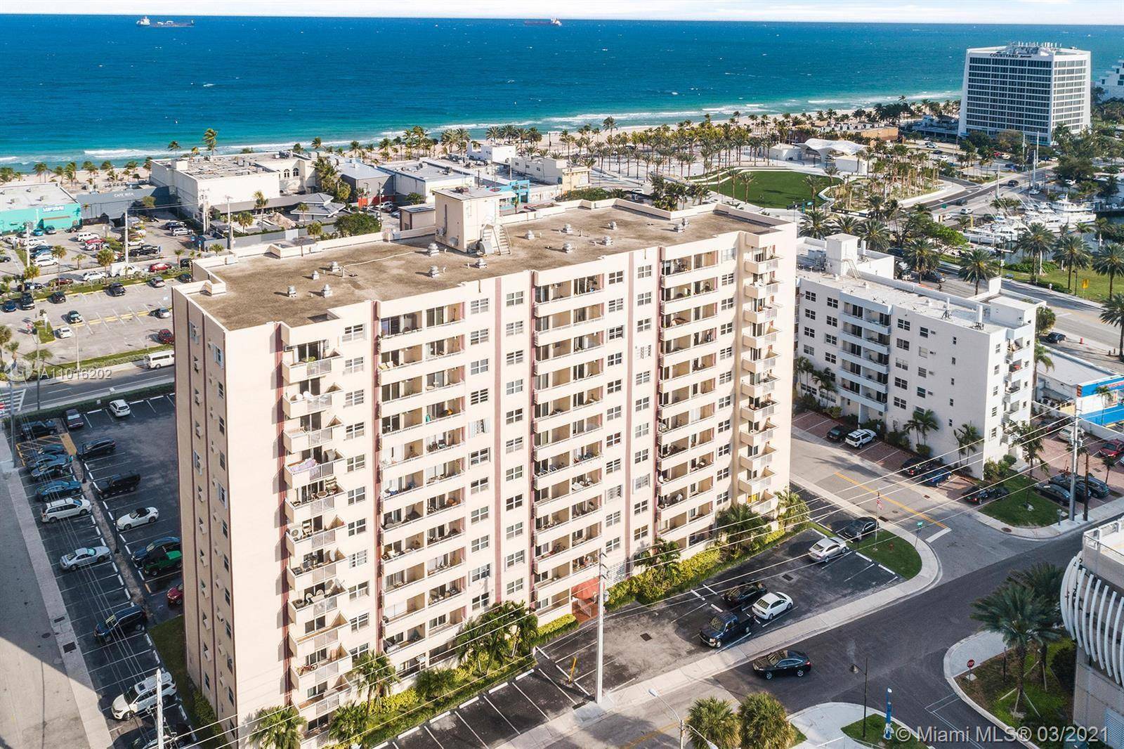 Fully furnished, clean 1 bedroom 1 bath condo in secured access building 2 blocks from the sand in Fort Lauderdale beach.