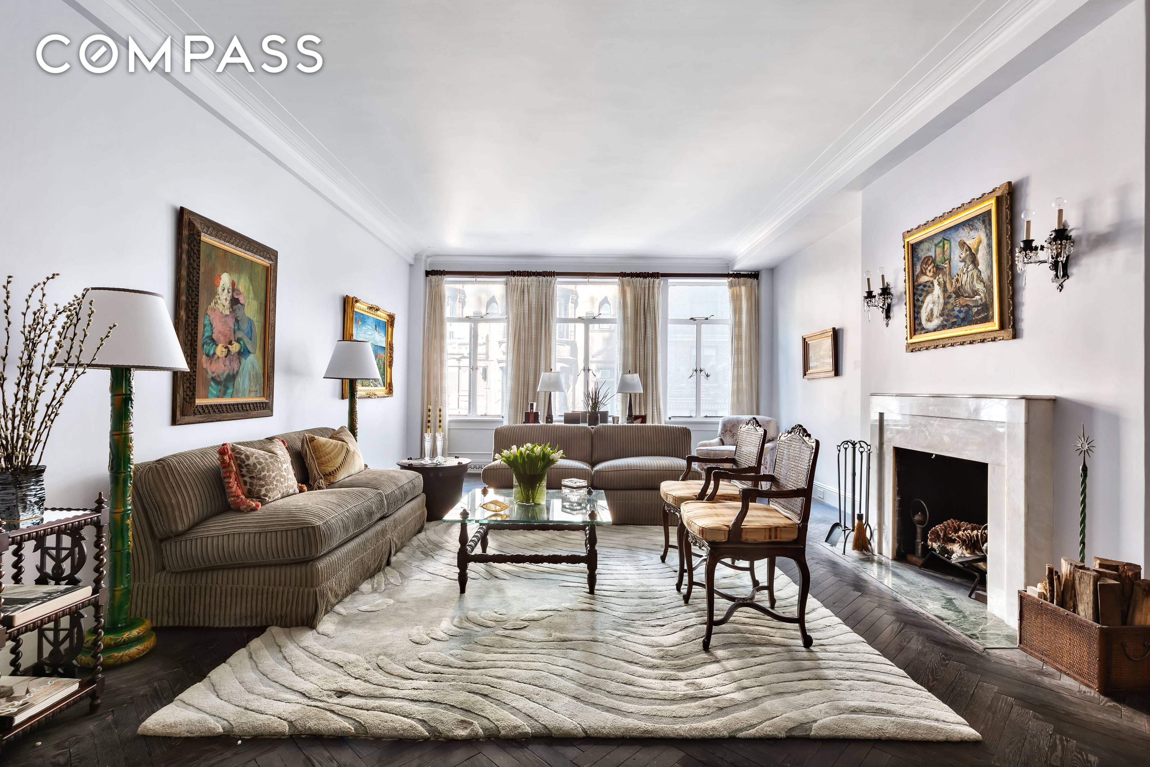 A grand scale 7 room home located at 211 Central Park West, one of the most celebrated cooperatives on Central Park West.