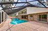 Covered outdoor entertaining area.