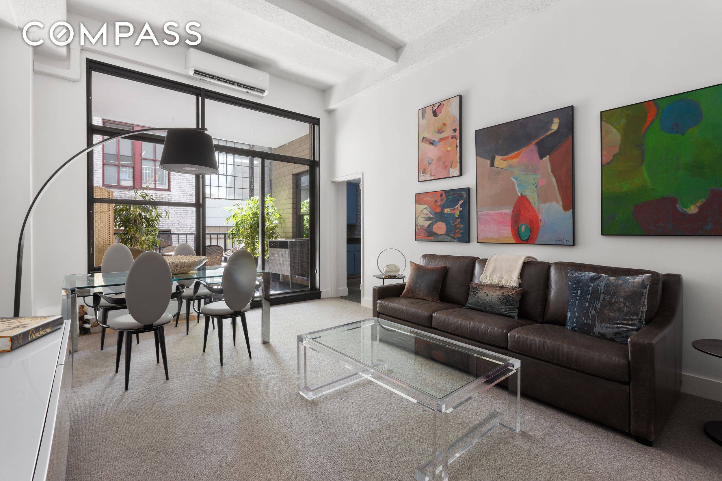 Tastefully renovated, this one bedroom home has it all 12 6 beamed ceilings, a private terrace, and a large living room with plenty of space for separate entertaining and dining.