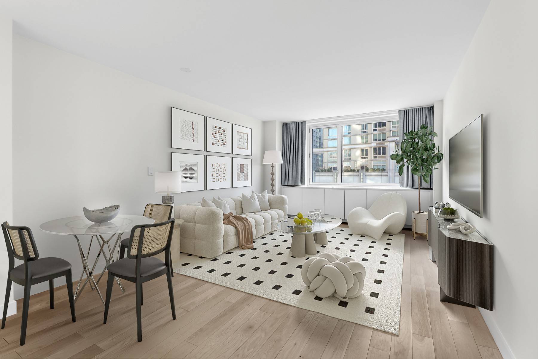 Ideal City Apartment Close to Central ParkLocated on Eighth Avenue and minutes from Central Park, Hudson River, LincolnCenter, and Midtown offices, this condominium residence is the ideal City apartmentthat provides ...