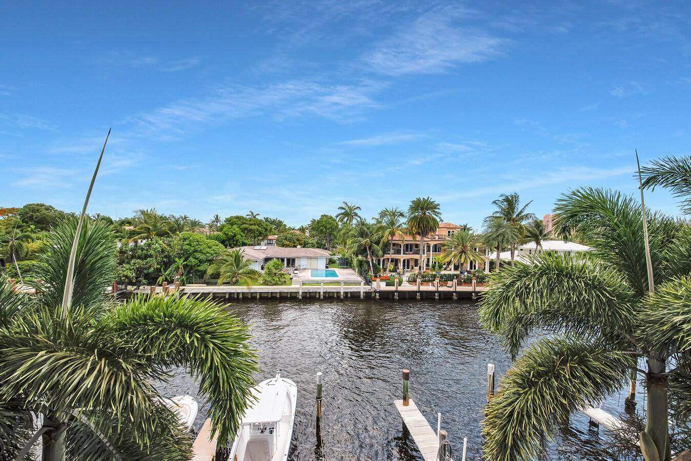 Create your own boaters paradise with this rarely available, stunning 2 bedroom, 2 bath intracoastal condo with a private boat dock.