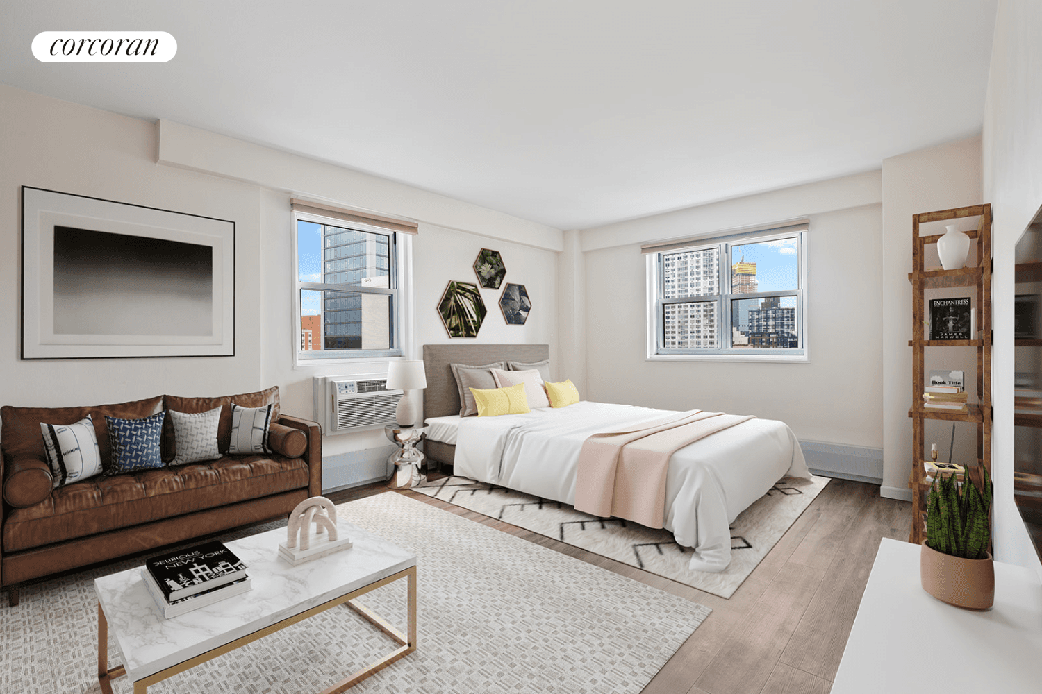 SUNNY HIGH FLOOR, RENOVATED CORNER STUDIO AT UNIVERSITY TOWERS at the CROSSROADS OF EXCITING DOWNTOWN BROOKLYN AND FT GREENE !
