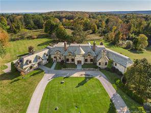 Casual European Country Manor on a 19 private setting, convenient to Fairfield, Ridgefield and Westport.
