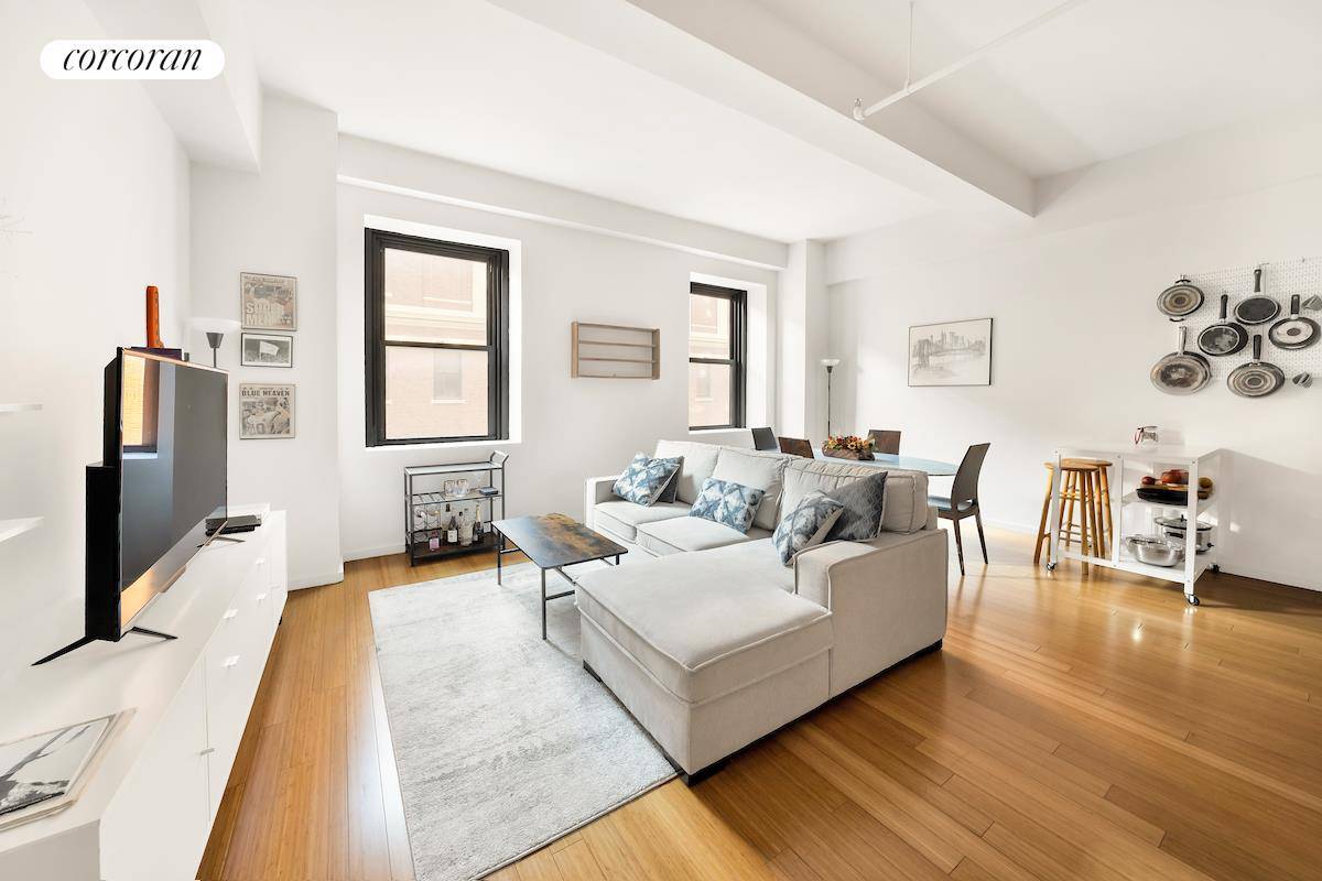Welcome to the epitome of versatile urban living with this meticulously designed, approximately 1300 square foot loft apartment where innovation meets comfort.