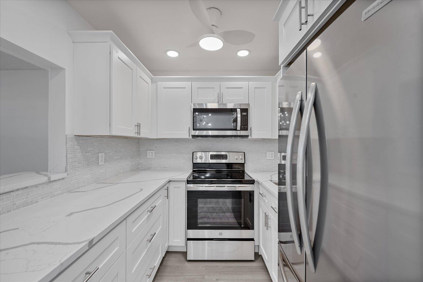 Welcome to this beautifully renovated 1 bedroom, 1 bathroom condo in a vibrant 55 community.