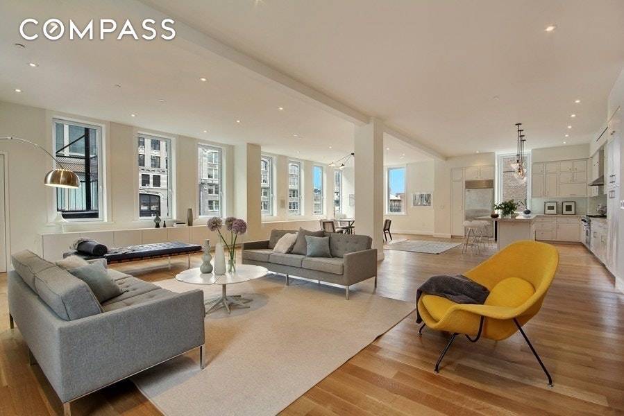 Located in the heart of Flatiron, close to Madison Square Park, Chelsea, and Union Square, this impressively renovated 4, 100 sq ft approximate gross full floor loft residence awaits.