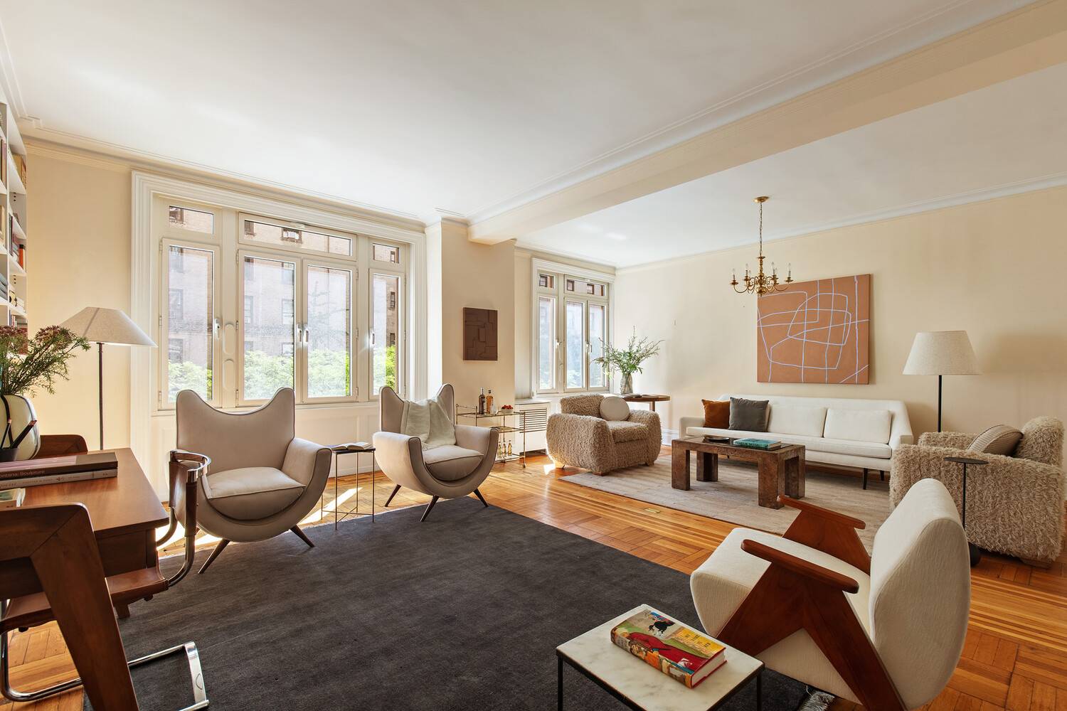 Elegant Upper West Side living awaits in this expansive three bedroom, three bathroom residence featuring a desirable Classic 7 layout and beautiful prewar details in a handsome historic cooperative.