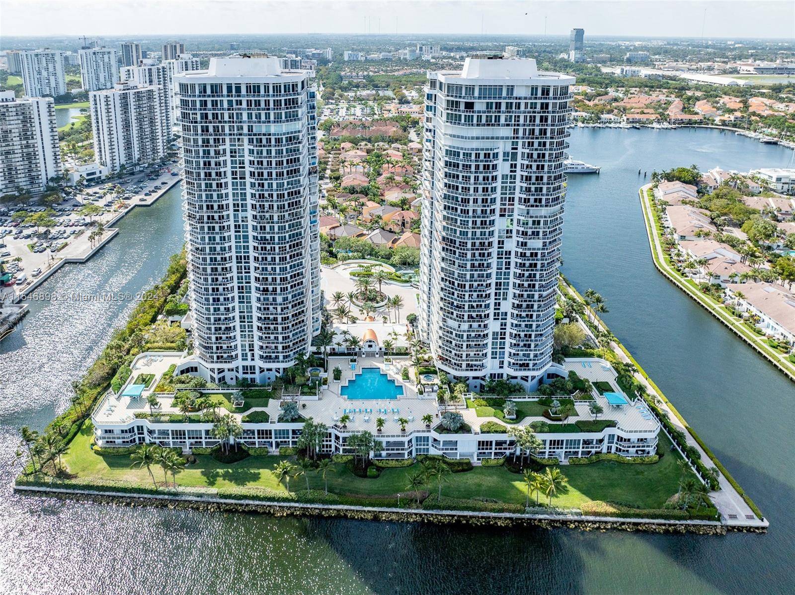 One Island Place is a unique and one of a kind building in Aventura.