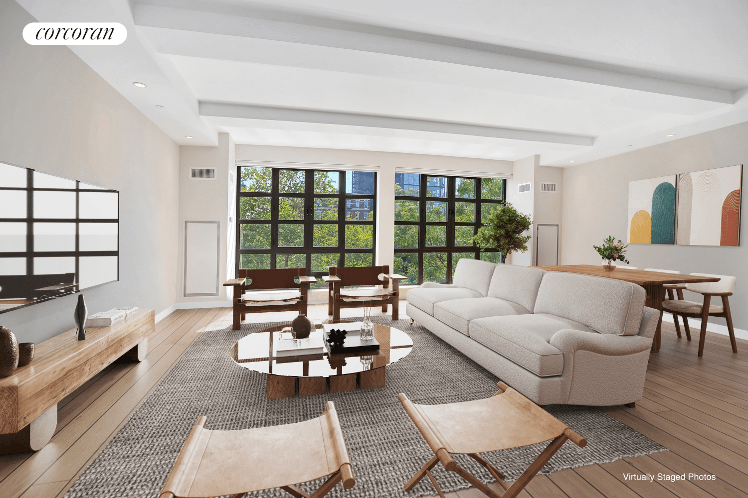 Presenting 64 East 1st Street, Apartment 4 A modern, loft style full floor, two bedroom, two and a half bath home with private outdoor space in the heart of NYC's ...
