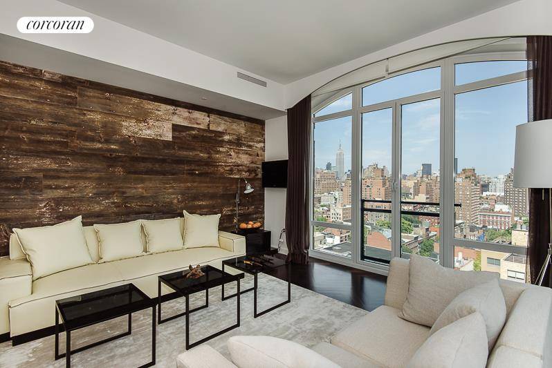 Floating high above the West Village at Superior Ink Condominium, this captivating 16th floor corner two bedroom and two bath home offers intoxicating views of the Empire State Building, West ...