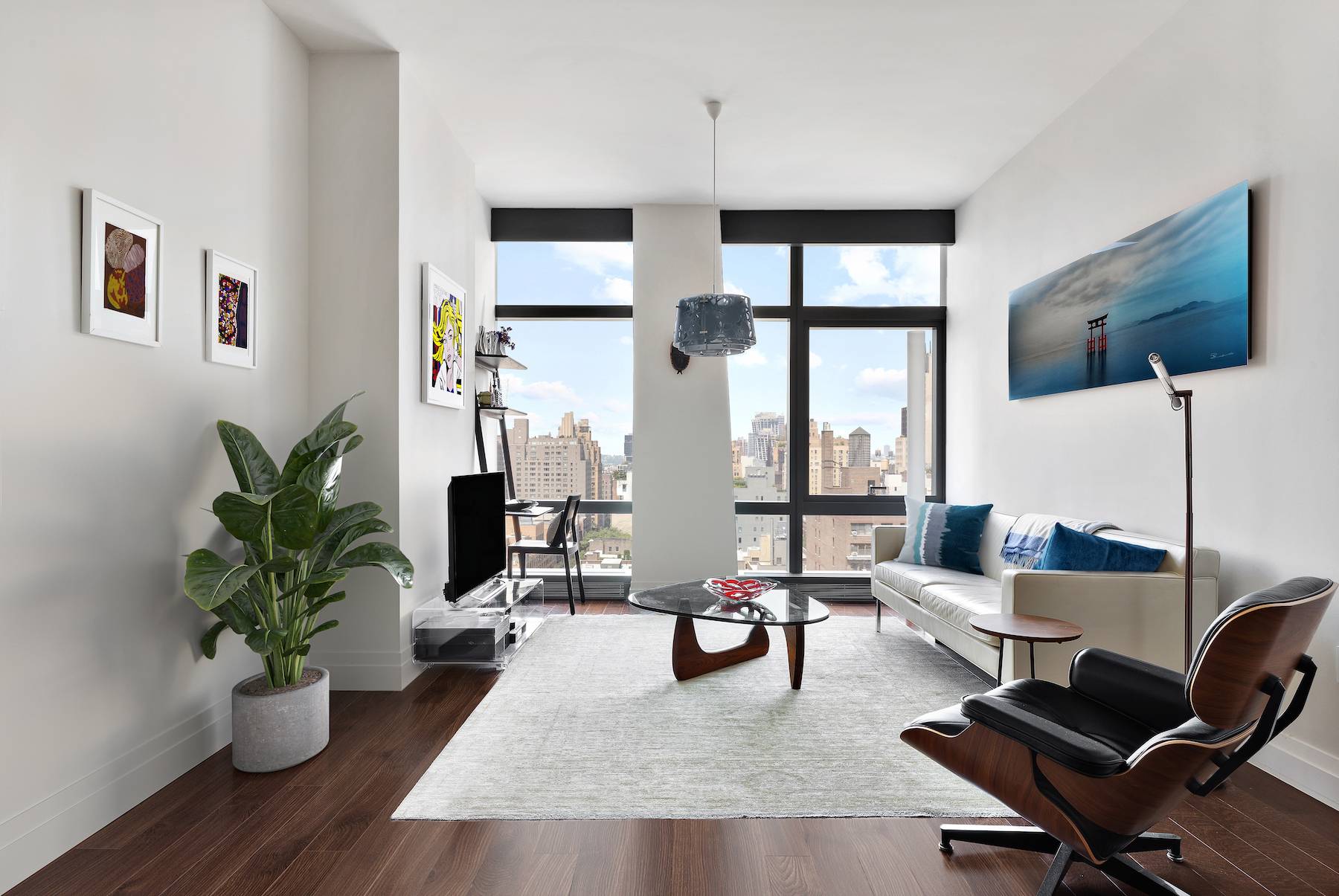 Masterfully crafted with no detail overlooked, this nearly 1, 000 square foot home is perched on a high floor with expansive and breathtaking Western views of New York City overlooking ...