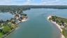 Drone / aerial view of a large body of water