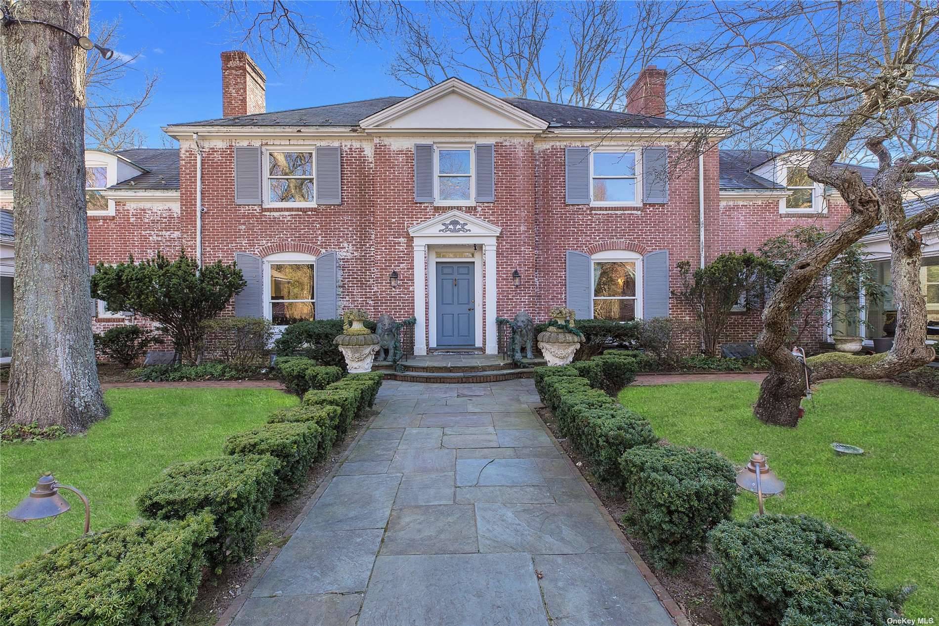 Sitting on a vast 14. 5 acres of land lies the opportunity to build 2 additional homes on the lot along with this amazing 6000 Sq Ft timeless brick colonial ...