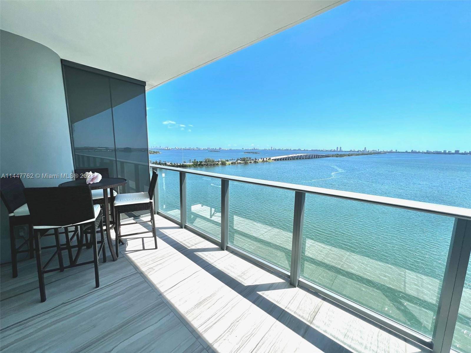 SEASONAL, AVAILABLE SEPTEMBER 1ST 2024 ESPECTACULAR UNOBSTRUCTED BISCAYNE BAY VIEW !