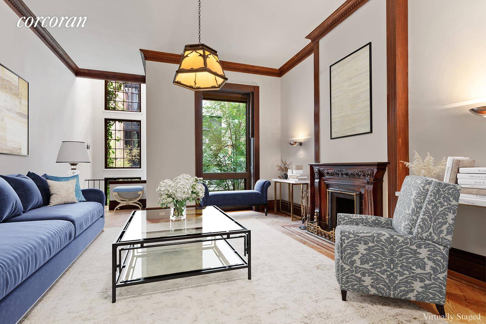 This prime Central Park block single family ELEVATOR townhouse at 51 West 73rd Street is a rare opportunity to rent one of the few Queen Anne houses in NYC.