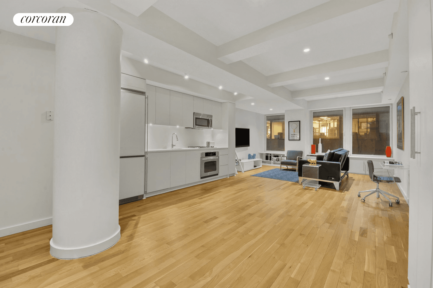 Welcome to 90 William Street 3F, where sophistication meets comfort in this spacious 845 square foot loft style apartment.