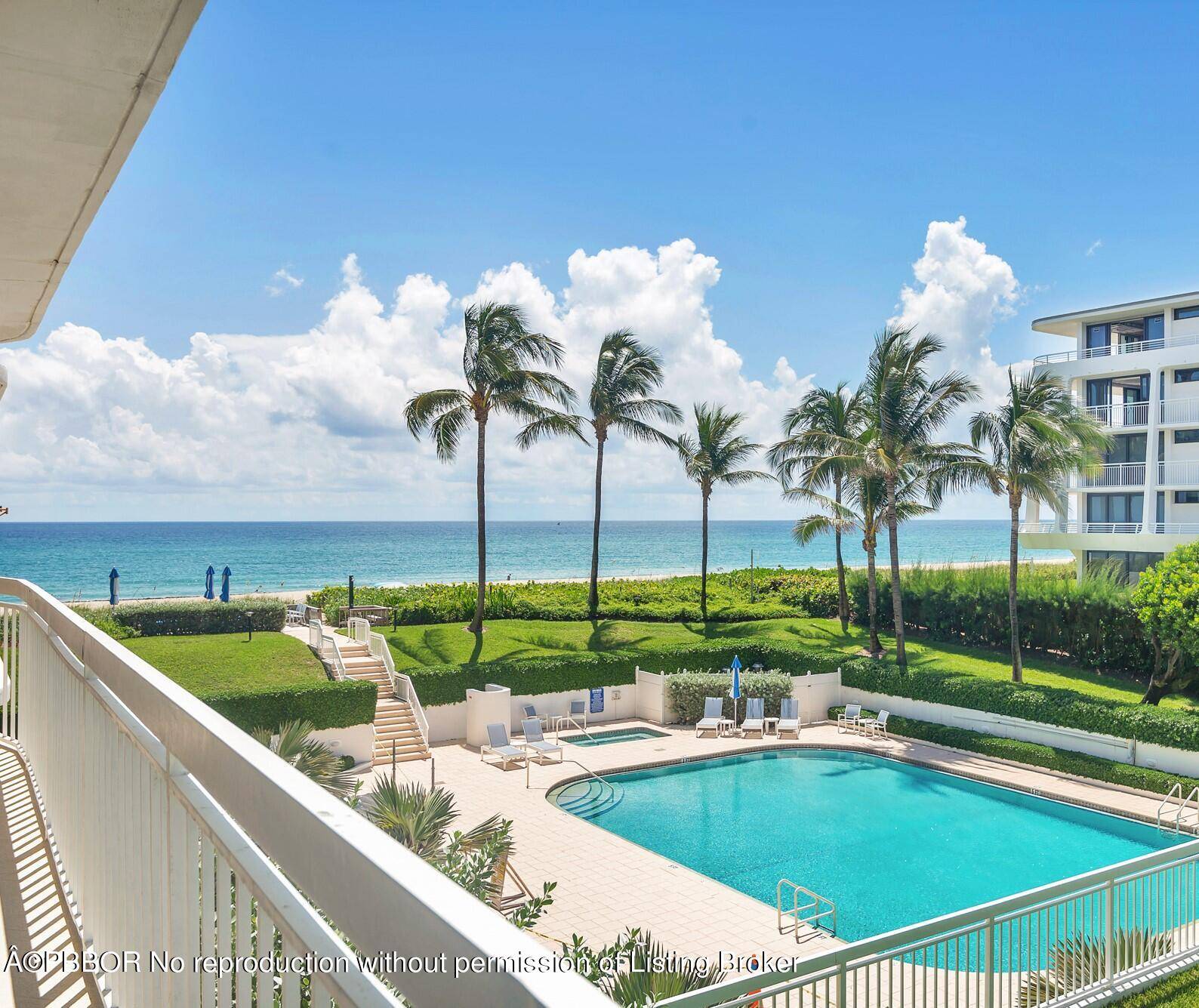 Private and exclusive oceanfront condo with 2 car garage parking.