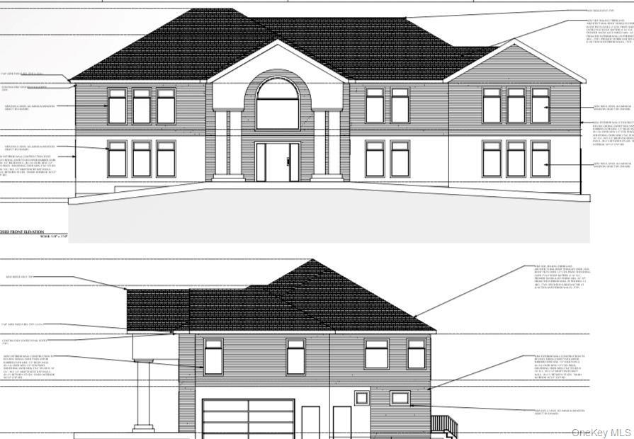 Front of structure from the approved plans