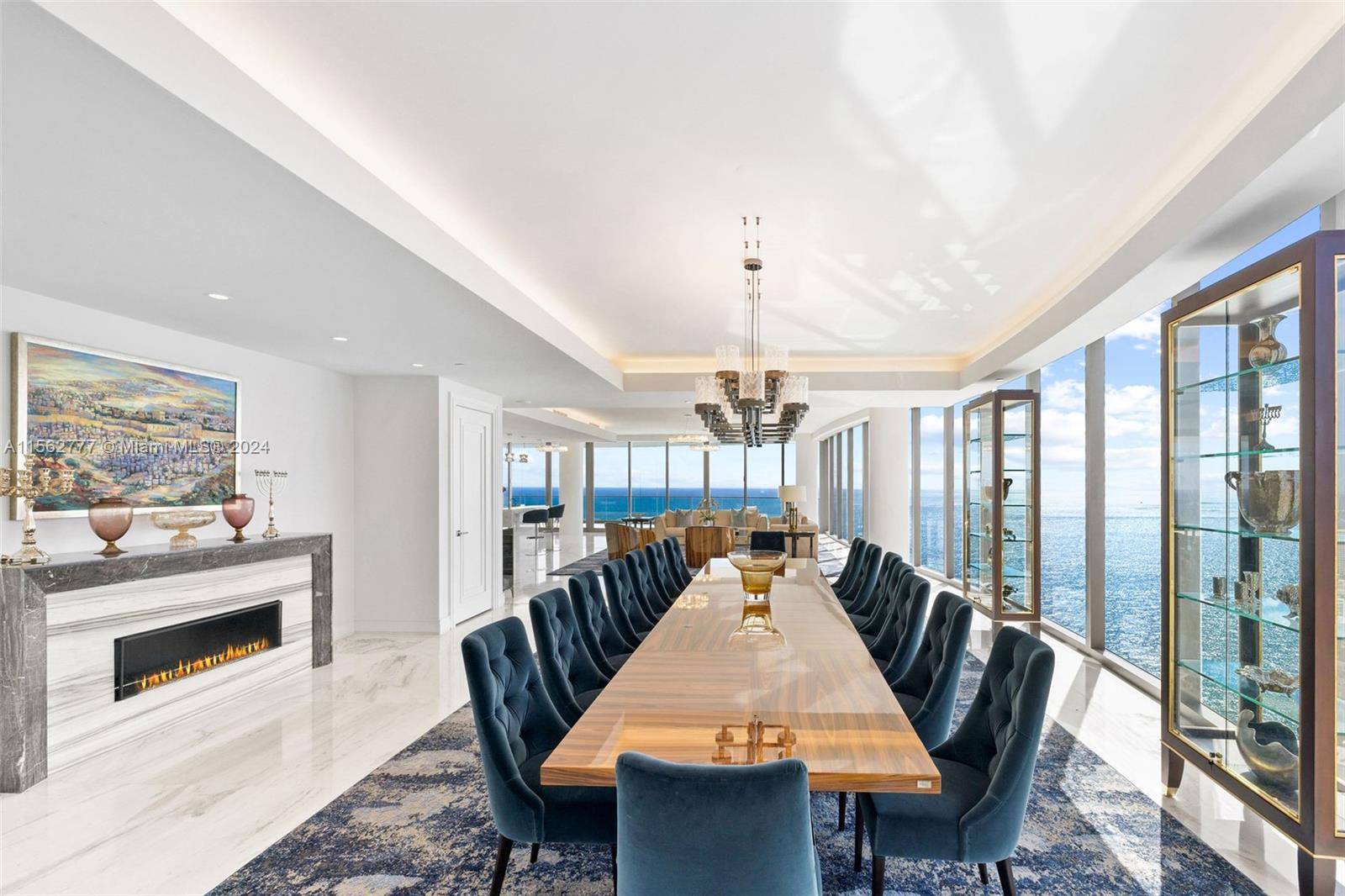 The TS3405 07 custom one of a kind unit is a masterpiece of opulence on the 34th floor of the ultraluxurious secure Estates at Acqualina in Sunny Isles Beach with ...