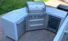 Brand New Mont Alpi Outdoor Kitchen with Refrigerator. Convenient to Dining on Patio and House Kitchen.