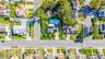 Aerial view of residential area