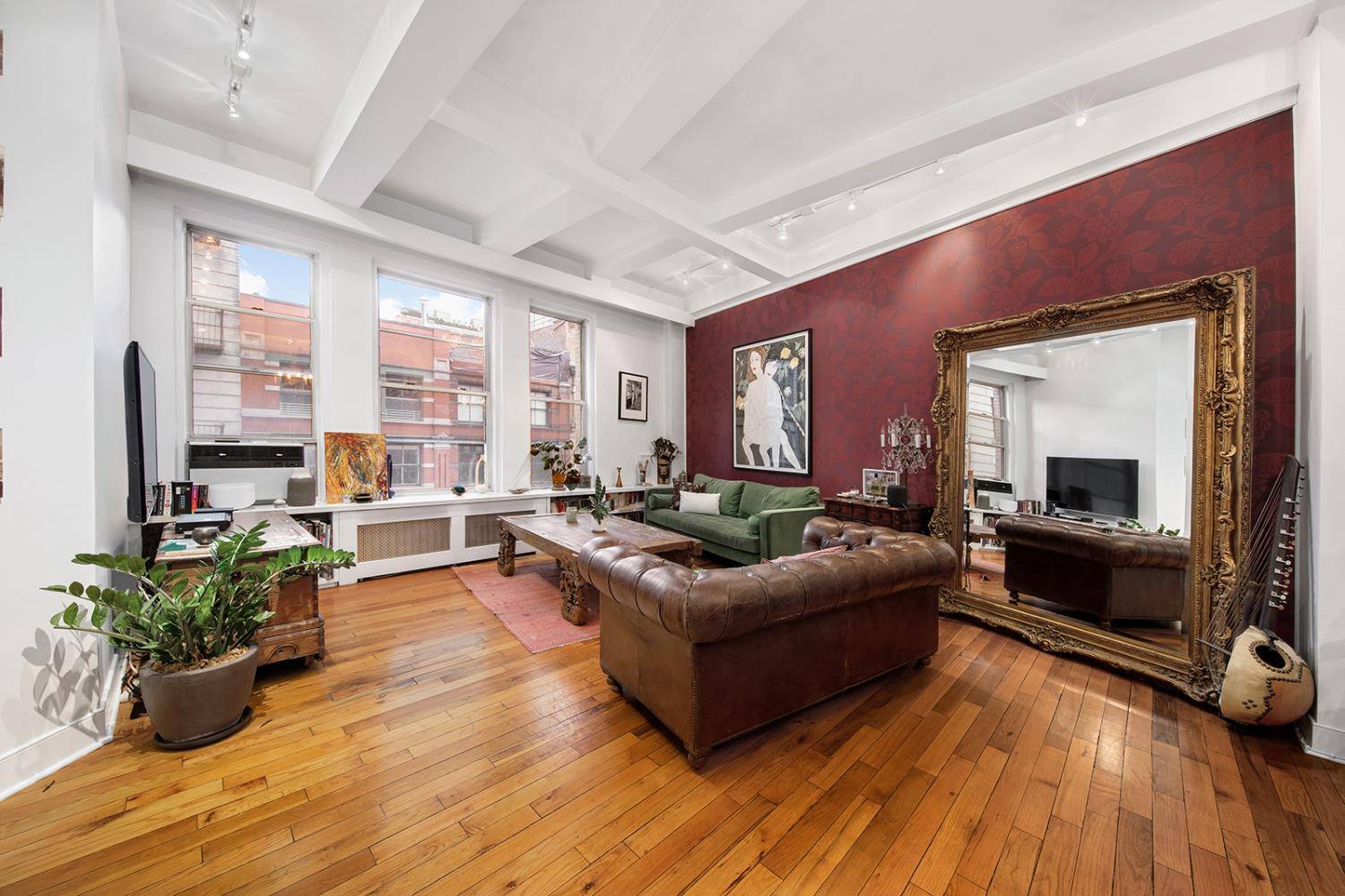 This bohemian, authentic, beautifully renovated loft in the heart of Tribeca has it all high end renovation with top of the line appliances and custom finishes ; high ceilings ; ...