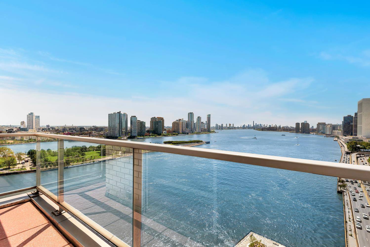 ENJOY THE BEST VIEWS ON SUTTON PLACE FROM YOUR MAGNIFICENT WRAP AROUND TERRACEThis extraordinary one of a kind 2 bedroom 2 bath home enjoys large windows framing east and south ...