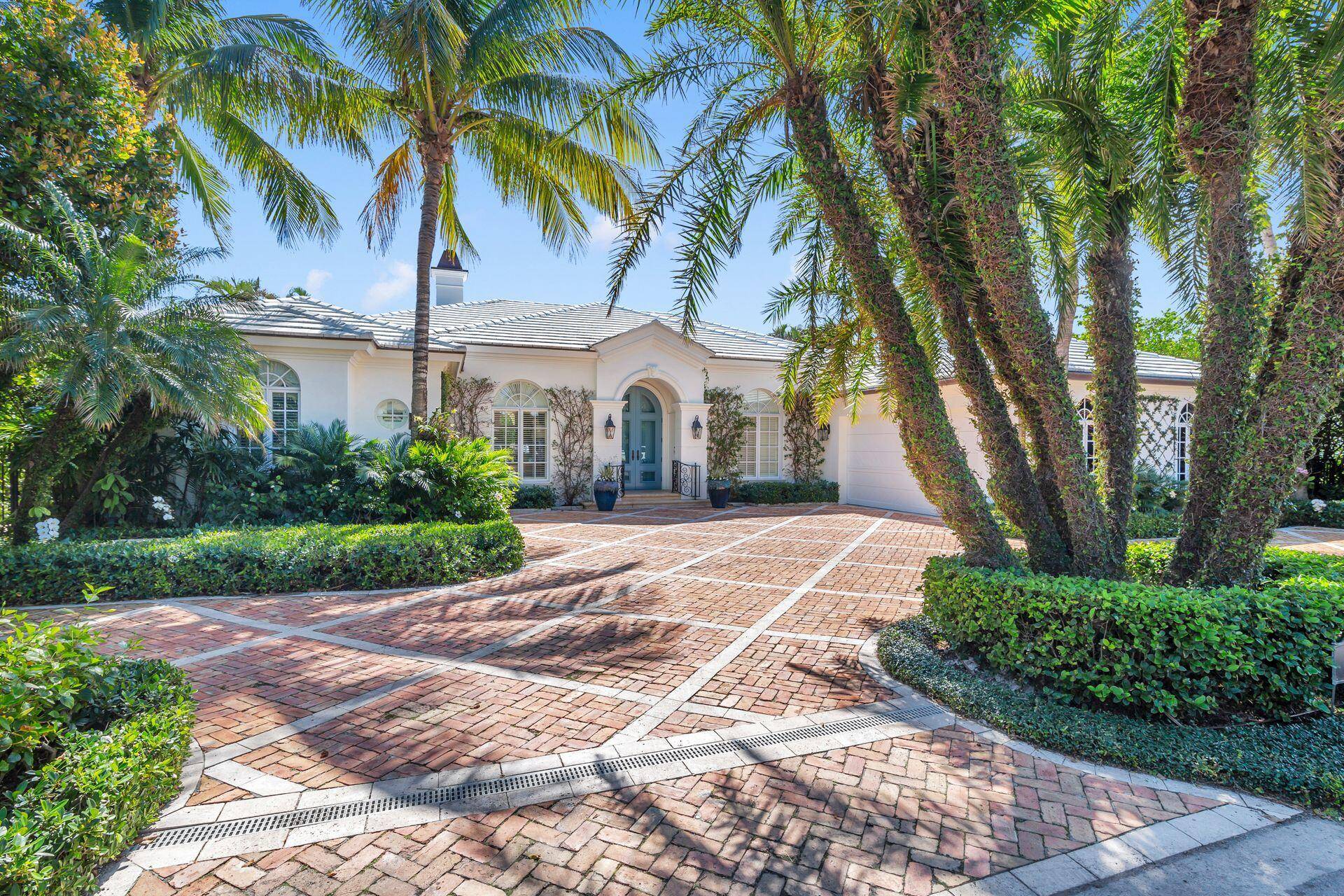 Exquisite Palm Beach home is now available for sale on one of the best streets in the North End of the Island.