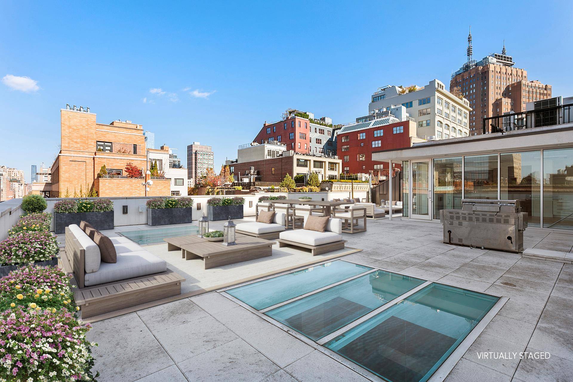 Available June 10th. Presenting the Penthouse Residence at 44 North Moore, the finest brand new boutique rental building located on the historic cobblestone streets of Tribeca.
