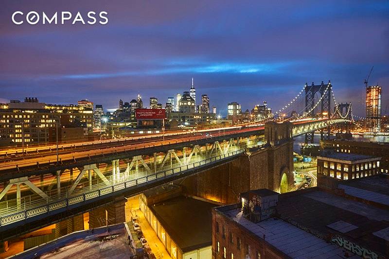 Iconic DUMBO Views ! Showing By Appointment Only This rare A line apartment with stunning views overlooking Manhattan is the polished apartment that you have been searching for !