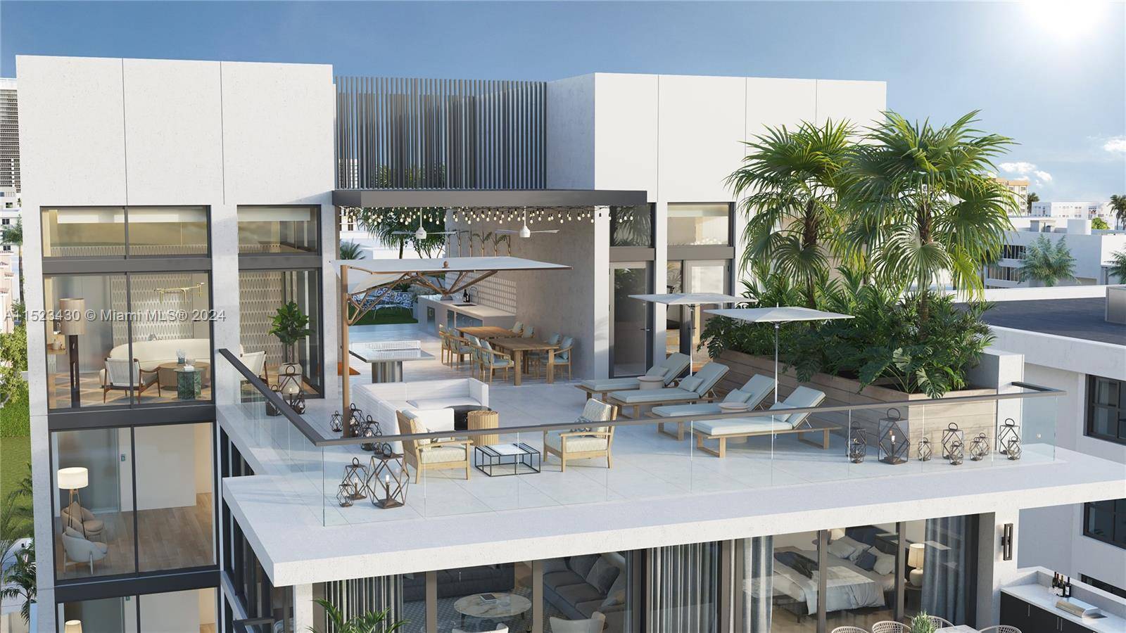 Offering over 6, 400 Total SqFt, The Sunset Penthouse at AIRE Residences offers an unrivaled indoor outdoor lifestyle in the heart of Bay Harbor Islands, Miami.