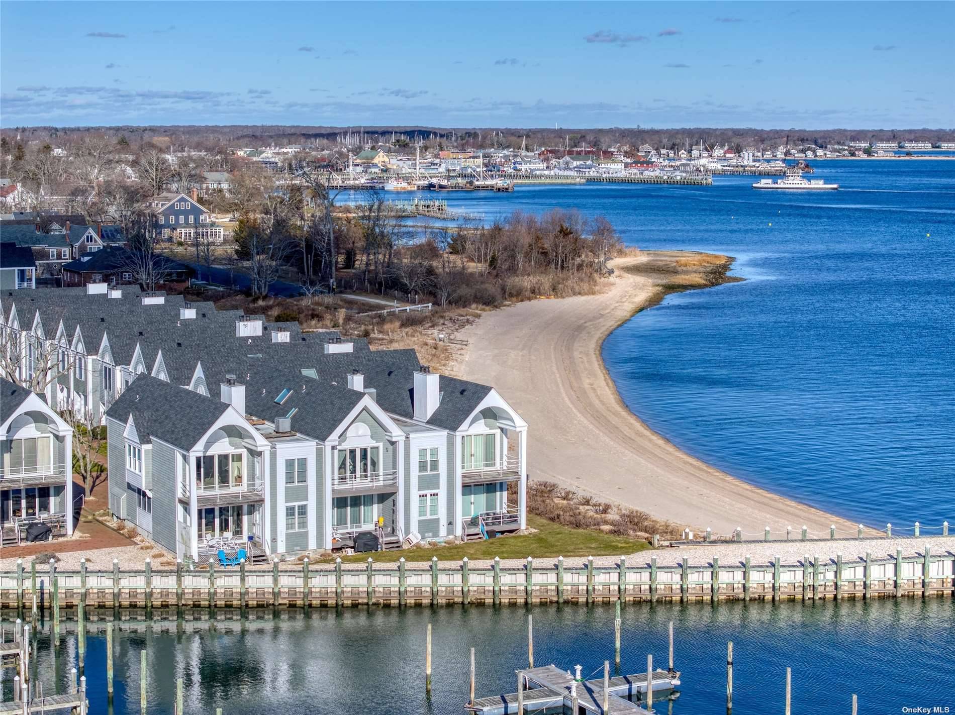 Waterfront Condo in desirable West Dublin with views of Peconic Bay and Shelter Island.