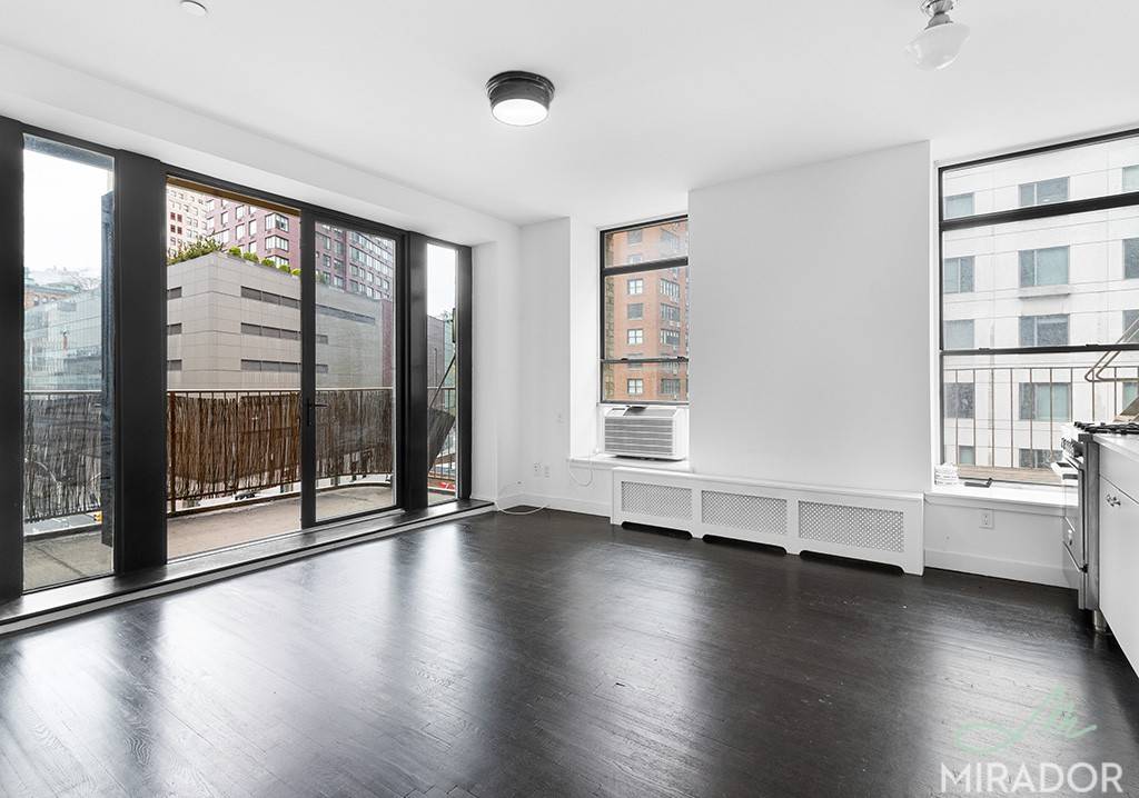 Fantastic new fully renovated 2 bedroom apartment with massive private balcony overlooking Union Square.