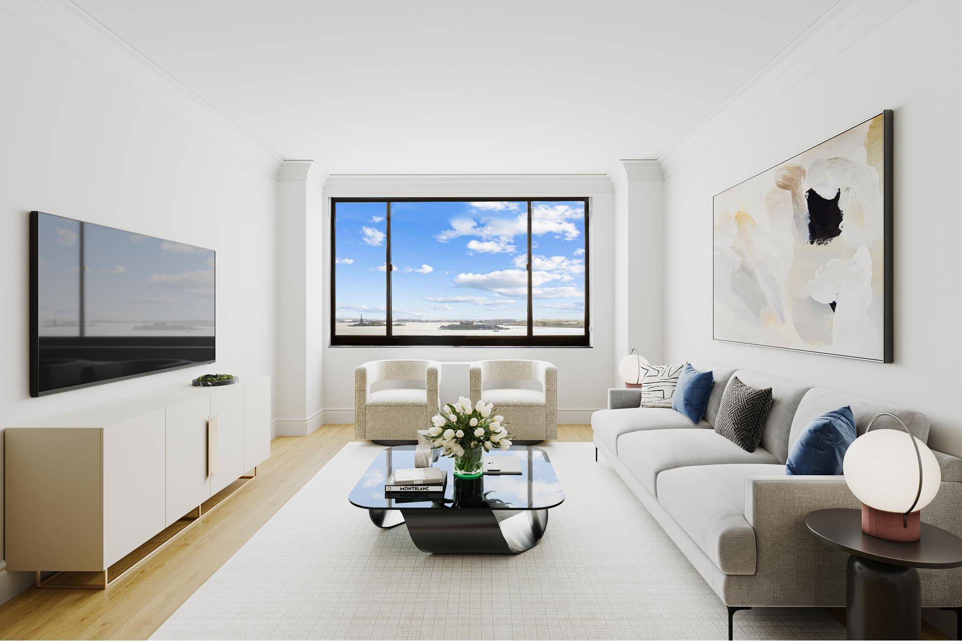 Experience the epitome of urban living in this exquisite 1 bedroom, 1 bathroom apartment in Battery Park City.